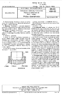 Odlewnicze materiały formierskie - Pokrycia ochronne do form i rdzeni - Próba ścieralności BN-80/4024-03