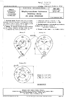 Międzynarodowe kołnierze instalacji wody do picia okrętowe BN-80/3731-47