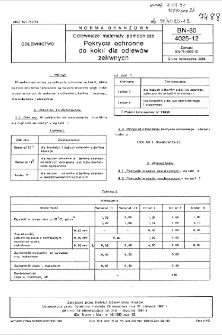 Odlewnicze materiały pomocnicze - Pokrycia ochronne do kokil dla odlewów żeliwnych - BN-80/4025-12