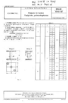 Podpórki formierskie - Podpórki jednosłupkowe BN-81/4043-02