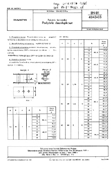 Podpórki formierskie - Podpórki dwusłupkowe BN-81/4043-03