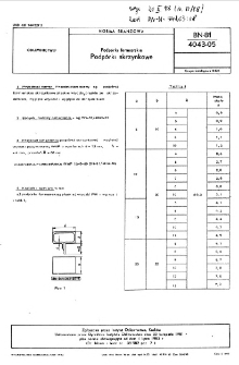 Podpórki formierskie - Podpórki skrzynkowe BN-81/4043-05