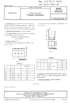 Podpórki formierskie - Podpórki blaszkowe BN-81/4043-07