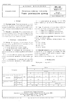 Odlewnicze materiały formierskie - Piaski powleczone żywicą BN-83/4021-17