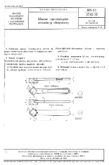 Klucze czworokątne armatury okrętowej BN-69/3732-02