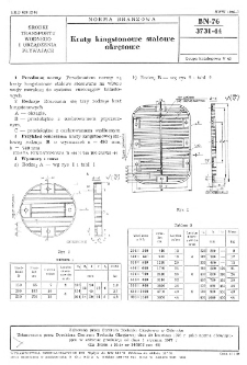 Kraty kingstonowe stalowe okrętowe BN-76/3731-44