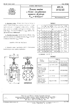 Zasuwy owalne z klinem dwupłytowym spawane okrętowe Pnom = 6 kG/cm2 BN-76/3732-20