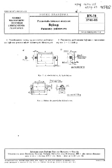 Przenośniki taśmowe okrętowe - Bębny - Parametry podstawowe BN-78/3741-03