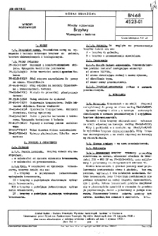 Wyroby nożownicze - Brzytwy - Wymagania i badania BN-68/4523-01