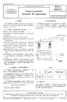 Wyroby szczotkarskie - Szczotki do tepowania BN-71/4551-11