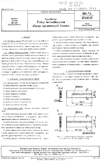 Spawalnictwo - Próby technologiczne złączy zgrzewanych liniowo BN-75/4144-01