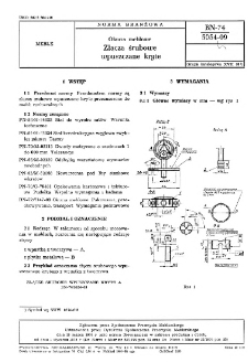 Okucia meblowe - Złącza śrubowe wpuszczane kryte BN-74/5054-09