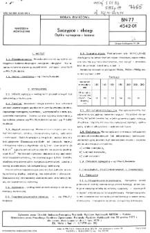 Szczypce i obcęgi - Ogólne wymagania i badania BN-77/4542-01