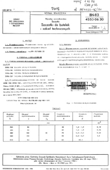 Wyroby szczotkarskie - Szczotki - Szczotki do butelek i szkieł technicznych BN-83/4550-06.30