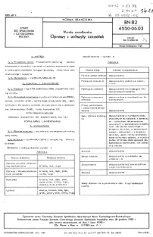 Wyroby szczotkarskie - Oprawy i uchwyty szczotek BN-82/4550-06.03