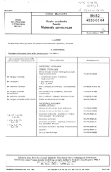 Wyroby szczotkarskie - Szczotki - Materiały pomocnicze BN-82/4550-06.04