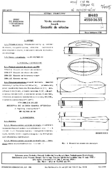 Wyroby szczotkarskie - Szczotki - Szczotki do włosów BN-83/4550-06.55