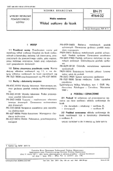 Meble metalowe - Wkład siatkowy do łóżek BN-71/4964-02