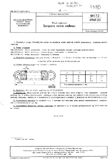 Wózki dziecięce - Sprężyny nośne nadwozi BN-72/4961-20