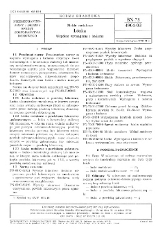 Meble metalowe - Łóżka - Wspólne wymagania i badania BN-73/4964-03