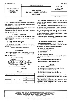 Meble metalowe - Sprężyny siatek wkładów do łóżek BN-74/4964-05