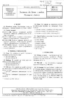 Karnisze do firan i zasłon - Wymagania i badania BN-72/4969-01