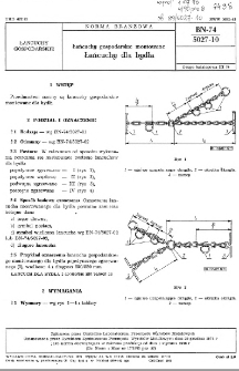 Łańcuchy gospodarskie montowane - Łańcuchy dla bydła BN-74/5027-10