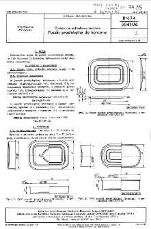 Opakowania jednostkowe metalowe - Puszki prostokątne do konserw BN-74/5041-06