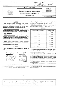 Fazki i promienie zaokrągleń w optycznych elementach nieokrągłych BN-70/5513-01