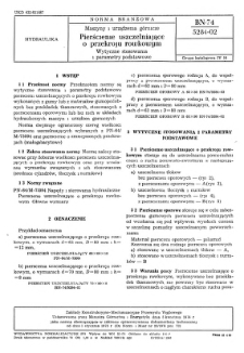 Maszyny i urządzenia górnicze - Pierścienie uszczelniające o przekroju rowkowym - Wytyczne stosowania i parametry podstawowe BN-74/5284-02