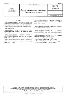 Sprzęt gospodarstwa domowego - Typoszereg naczyn kuchennych BN-75/5090-01