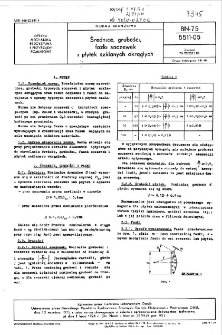 Średnice, grubości, fazki soczewek i płytek szklanych okrągłych BN-75/5511-05