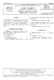 Armatura przemysłowa rafineryjna i petrochemiczna - Zawory zaporowe proste kołnierzowe klasy 600 BN-77/5223-14