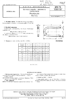 Górnicze napędy i sterowania hydrauliczne - Przetyczki - Wymiary BN-79/5283-03