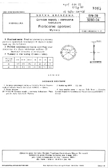 Górnicze napędy i sterowania hydrauliczne - Pierścienie oporowe - Wymiary BN-79/5283-04