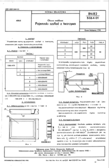 Okucia meblowe - Pojemniki szuflad z tworzywa BN-82/5064-01