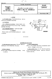 Narzędzia i przyrządy medyczne - Osłona oka do endoskopu - Wymiary BN-81/5919-11