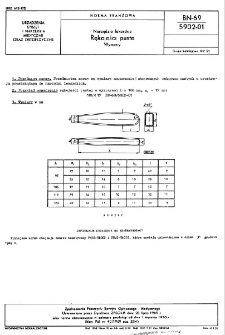 Narzędzia lekarskie - Rękojeści puste - Wymiary BN-69/5902-01