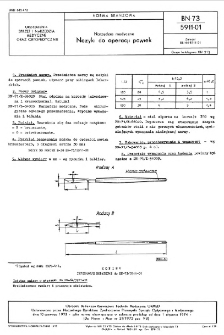 Narzędzia medyczne - Nożyki do operacji powiek BN-73/5911-01