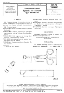 Narzędzia medyczne - Spinaki do serwet typ Backhaus BN-73/5919-09