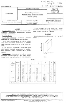 Automatyka przemysłowa - Konstrukcje mechaniczne - Główne wymiary BN-75/5604-01