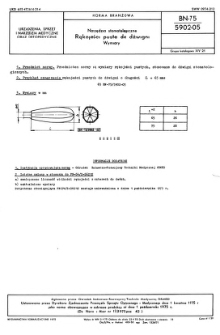 Narzędzia stomatologiczne - Rękojeści puste do dźwigni - Wymiary BN-75/5902-05