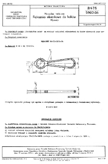 Narzędzia medyczne - Rękojeści okienkowe do haków - Wymiary BN-75/5902-06