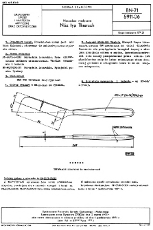 Narzędzia medyczne - Nóż typ Thiersch BN-71/5911-06