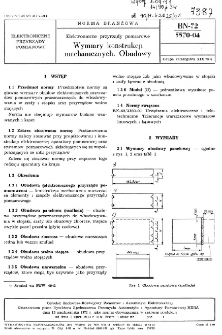 Elektroniczne przyrządy pomiarowe - Wymiary konstrukcji mechanicznych. Obudowy BN-72/5570-04