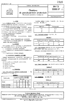 Obiektywy do powiększalników amatorskich - Podstawowe parametry i wymagania BN-73/5555-07