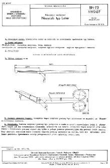 Narzędzia medyczne - Nożyczki typ Lister BN-73/5912-07