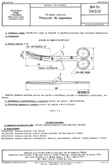 Narzędzia medyczne - Nożyczki do pępowiny BN-76/5912-01