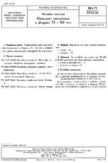 Narzędzia medyczne - Kleszczyki naczyniowe o długości 75 i 150 mm BN-71/5913-26