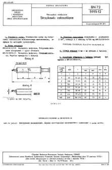 Narzędzia medyczne - Strzykawki całoszklane BN-72/5915-12